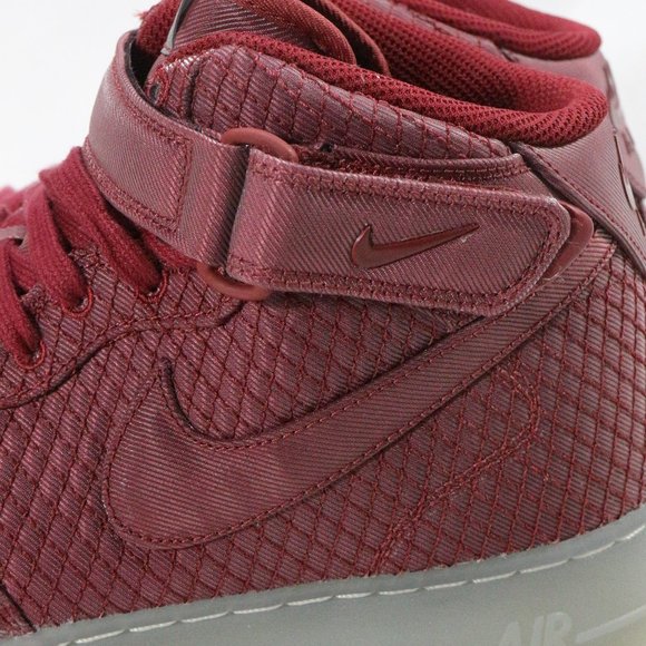 NIKE Air Force 1 '07 Mid LV8 ‘Team Red’ Sneakers Sz 11.5 US - Picture 9 of 15